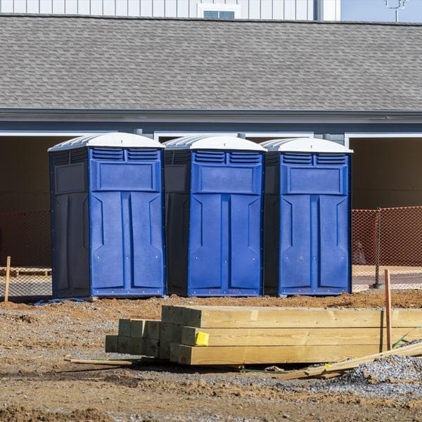 construction site portable toilets offers weekly cleaning and maintenance services for all of our portable toilets on construction sites